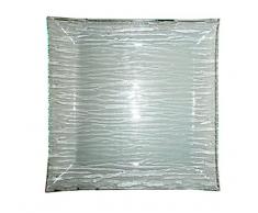 Générique Lot de 6 Assiettes Transparentes en Verre strié Taille 25