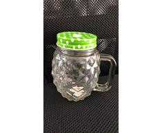 St Llion Bocal en verre avec paille de couleur aléatoire 1 Pcs