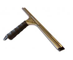 Kibros 107135 | Raclette lave vitre professionnelle | Structure inoxydable | Largeur 35 cm | Lame caoutchouc