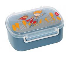 SIGIKID Garçon, Boîte à Goûter avec Motifs Colorés, Pille Power, Bleu, 25005