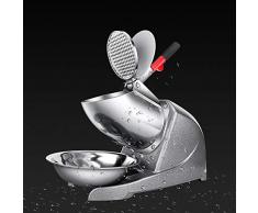 Ice crusher Broyeur à Glace Domestique Machine à raser la Glace électrique Crémier à Glace Commercial pour Les Salons de thé Petit Couteau Double Machine à Smoothie Haute Puissance Facile à Nettoyer