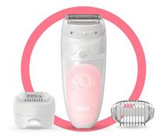 Braun Silk-épil 5 5-620 Épilateur Électrique Femme, Épilation Douce, Blanc/Rose