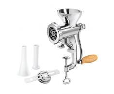 Metaltex Jack Hachoir à Viande en Aluminium Taille 5, Fonte daluminium, Argent, 10 x 14 x 26,5 cm