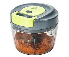 Kalokelvin Hachoir alimentaire Hachoir Manuel Mélangeur Manuel pour Hacher les Fruits, Les noix, Les herbes, Les oignons, Les légumes, Mélangeur, Aliments pour Bébés (750ML)