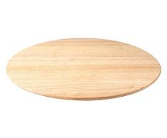 Continenta Plateau tournant en Bois dhÃ©vÃ©a, Taille : Ã 46 x 3,5Â cm
