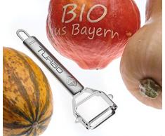 Éplucheur Légumes et Fruits Turbo - Éplucheur en Acier Inoxydable Ultra Tranchant