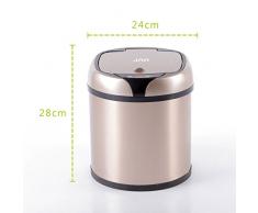 Zantec Poubelle Poubelle Mode simple intelligent Détection automatique Poubelle pour bureau de cuisine 6L