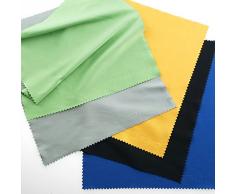 Chiffons de Nettoyages en Micro-Fibre - 5 Grands Chiffons Colorés, pour Nettoyer Lunettes, Montures, Caméras, iPad, iPhone, Tablettes, Téléphones Portables, Écrans LCD, Argenterie et Surface Délicates