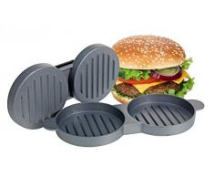 Double presse à hamburger – aluminium – mini-hamburgers – Presse à hamburger – presse Transformer – Double – Ustensiles de cuisine