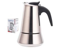 CUPERINOX Cafetière à Induction Italienne 10 Tasses | à Expresso à Induction pour plaques de Cuisson gaz et céramique | pour Le café Expresso | Acier Inoxydable | va au Lave-Vaisselle