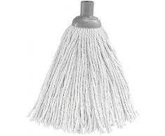 Serpillière Coton Professionnelle - Recharge/Tête de Balai Serpillère - Ultra absorbant et dégraissant, 180 g, 24 cm