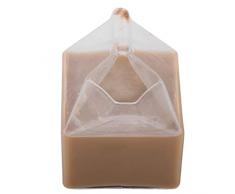 Heaviesk Unique Américain Demi Pinte Crémier Lait Carton Coupe en Verre Café Verre Coupe du Jus Unique Design Pure Artisanal À La Main