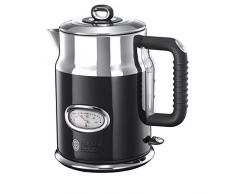 Russell Hobbs 21671-70 Bouilloire 1,7L Retro, Ebullition Rapide, Couvercle Amovible, Design Vintage - Noir