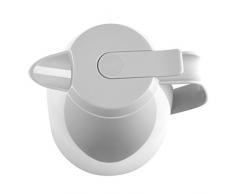 Emsa Pichet Isotherme, 1,5 Litres, Fermeture Quick Press, 100% Hermétique, Blanc Brillant, Mambo, 517004