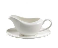 Maxwell & Williams bc1953 Saucière avec Soucoupe, Porcelaine, Blanc, 11.4 x 35,6 x 55.2 cm, 2 unités