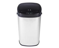 Estink Sensor Bin, 42L Cuisine Automatique Argent Carré Capteur Poubelle Poubelle Poubelle Poubelle