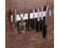 Virklyee Acier INOX Porte-Couteaux Magnétique Support magnétique pour Couteaux Porte-Couteaux Barre à Couteaux aimantée(16 inches)