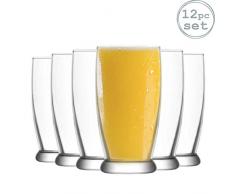 Lav Verres à Eau Roma - Style Contemporain - pour jus de Fruits/Cocktails - 140 ML - Lot de 12