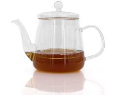 Théière, carafe à thé en verre thermique pour boissons chaudes/froides., Kanne2, 450ml