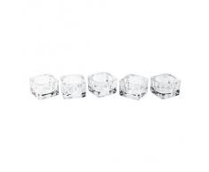 IKEA vitreux photophore en verre transparent; 5 x 5 cm-lot de 5