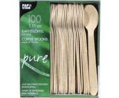 Einweggeschirr & Besteck lot de 100 cuillères en bois de 11 cm