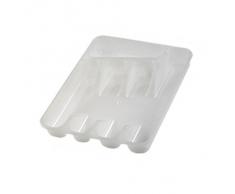 OKT 10162001 Range-Couverts avec 5 Compartiments Plastique Transparent - 33 x 26.5 x 5 cm