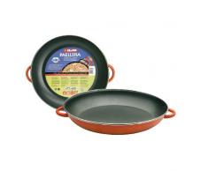 Ibili 917138 Plat à Paella Orange en acier émaillé vitrifié 38 cm (8 personnes)
