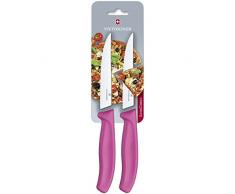 Victorinox Couteau de Cuisine, Couteaux à Pizza avec Effets Vagues, 6.7936.12L5B