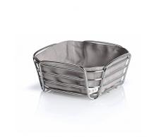 Blomus 63667 Delara Corbeille à Pain Acier Inoxydable Taupe 20 x 20 x 10 cm