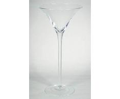 INNA-Glas Verre à Martini - Verre à Cocktail Ivana sur Pied, Entonnoir - Rond, Transparent, 50cm, Ø 25,5cm - Vase Haut - Vase décoratif