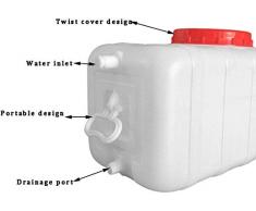 Falehgf Réservoir d'eau 300L Grand Seau en Plastique Environnement Couverture Horizontale Place du réservoir de Stockage d'eau et de la vanne,300L