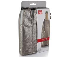 Vacu Vin 38855626 Refroidisseur à Champagne Décor Platinum Beige/Doré