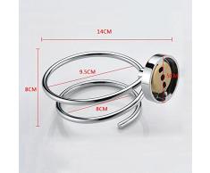 Sweton Porte Sèche Cheveux Mural, Rangement/Support de Sèche-Cheveux en 304 Acier Inoxydable, Accessoires pour Salle de Bain