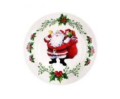 Generique - 10 Assiettes en Carton Joyeux Noël 22.5 cm