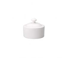 Villeroy & Boch Twist White Sucrier, Porcelaine Premium, Blanc