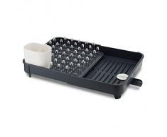 Joseph Joseph - Extend - Egouttoir Vaisselle, Couverts, Biberons Extensible en Inox et Plastique Robuste avec Evacuation - Gris