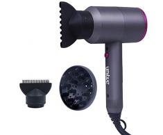 Umitive Sèche Cheveux 2000W, Sechoir Cheveux Professionnel Ionique avec Moteur AC Puissant, Technologie des Céramique, 3 Vitesses, Contient 1 Diffuseur et 2 Buses