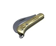 EisEyen Couteau De Poche Pliant Couteau Retro Carving Keychain Tactical Outdoor Mini