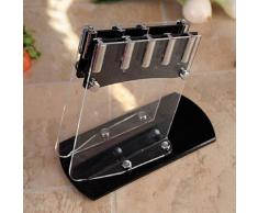 Jean-Patrique Perspex Block | Porte-couteaux de cuisine durable pour ustensiles de cuisine - 7 fentes