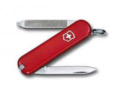Couteau de poche Victorinox Escort (6 fonctions, pince à épiler, lime à ongles) rouge