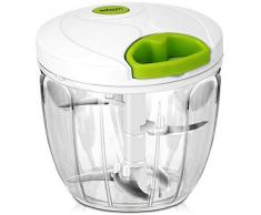 Sedhoom Hachoir Legume, Hachoirs à Viande Manuel de 5-Lames, 1000ML Oignon Salade, Pesto, Persil, Saucisson/Machine à Couper Noix, Vanille, Aliments pour Bébés, Presse Ail