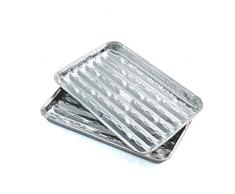 SINCERE@ Teppanyaki pan poêle à griller à frire avec loutil de feuille daluminium charbon de barbecue plat en aluminium barbecue en aluminium frit plat de viande