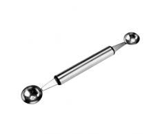 BESTONZON Cuillère à melon en acier inoxydable Cuillère à crème glacée FamilyMall double Cookie Cuillère Cuillère de purée de pomme de terre