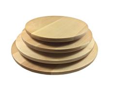 - Plateau tournant en bois de hêtre 4 variantes pour pizza, fromage, etc, fabriqué en UE, Bois, ø 45cm