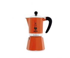 Bialetti 4993 Cafetière Italienne, Aluminium, Orange, 6 Tasses