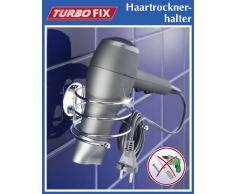 Wenko 18770100 Turbo-Loc Porte Sèche Cheveux Chrome Dimensions 14 x 7 x 14,3 cm