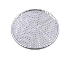YSINFOD Plat De Cuisson Rond Plat Paniers À Pizza Cannelé avec Trous Plateau De Cuisson Pizza Anti-Adhésif Plaque Maison Cuisine Cuisine Boulangerie Accessoires