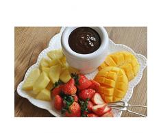 BESTonZON 12pcs Fourchettes à Fondue en Acier Inoxydable - Fourchettes à Fondue au Fromage avec Poignée Résistante à la Chaleur pour Chocolat Fontaine Fondue au Fromage Rôti de Guimauves (24cm)