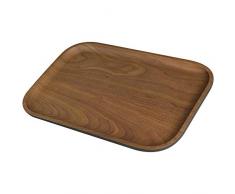 BIOZOYG Plateau de Service en Bambou Bio en mélamine I Plateau 2 pièces en Bambou rectangulaire 30 x 20 cm I Plateau en Bois écologique à café, thé et Snack