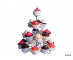 Presentoir a cupcakes / muffins - pour 23 muffins / cupcakes sur 4 etages - Presentoir a patisseries / gateaux